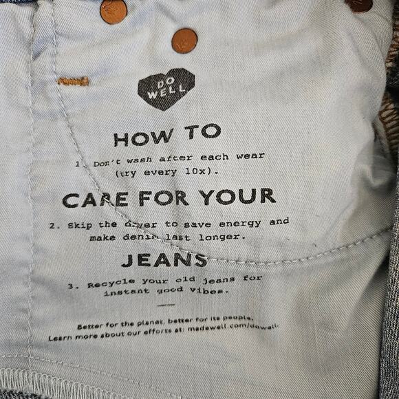 Madewell Blue Denim Cut-Off High Waist Jean Short Shorts | Women's 23 - Picture 14 of 15